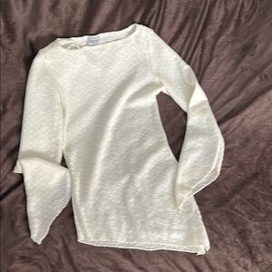 Elegant Cream Knit Top